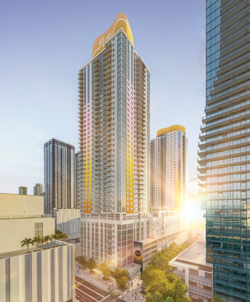 Image of luxury residences at Flow House Miami